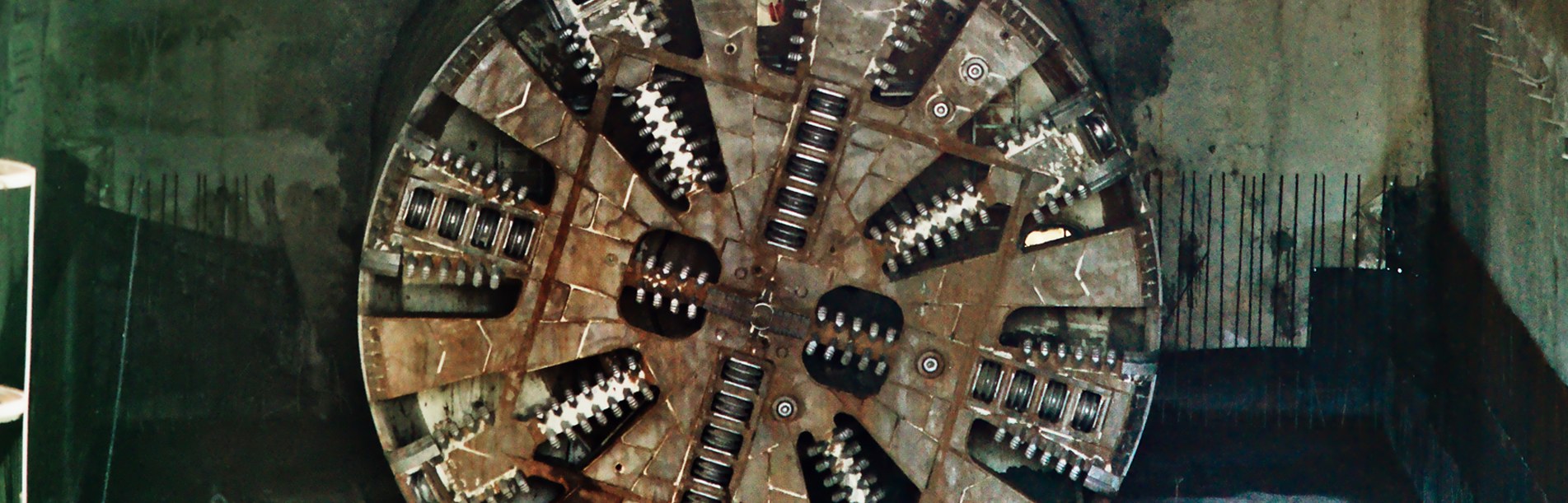 Tunnel Boring Machine Tunnel boring machine at Sofia Underground construction site, Bulgaria.
