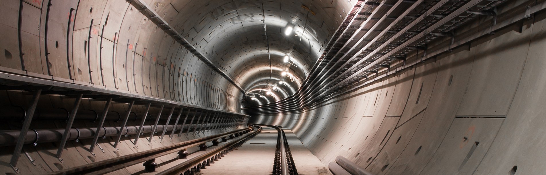 Underground railway under construction