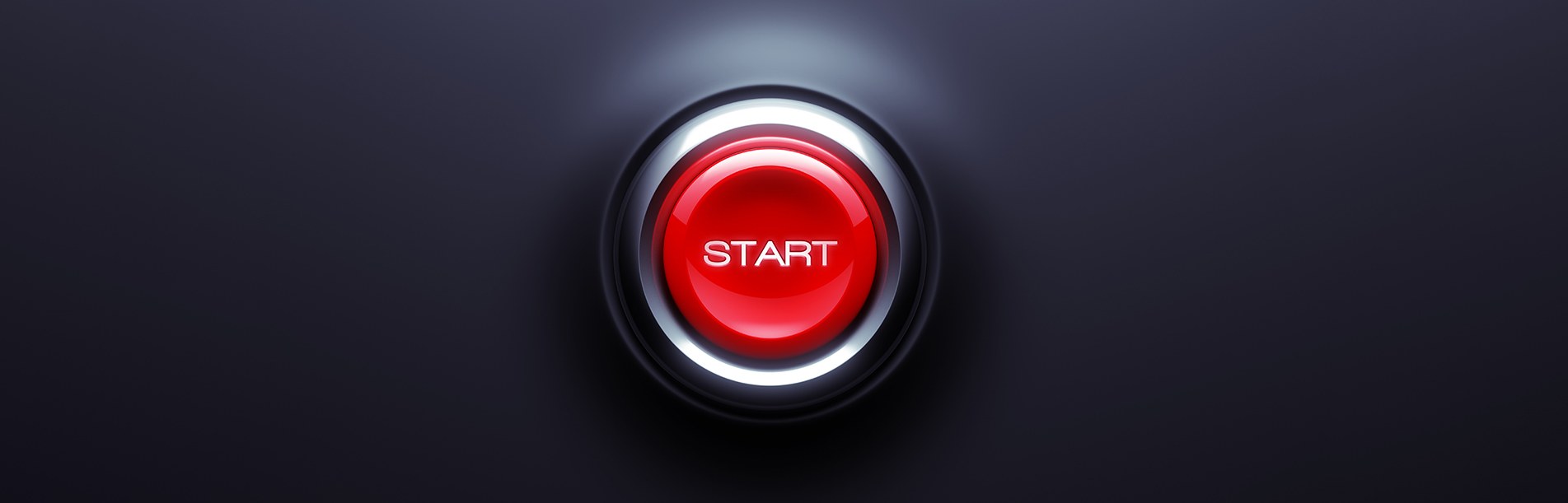 Start Button isolated on dark background